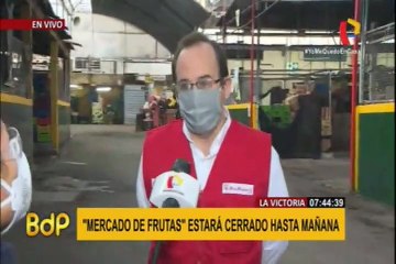 La Victoria: Pese a estar cerrado hay caos en los exteriores del Mercado de Frutas