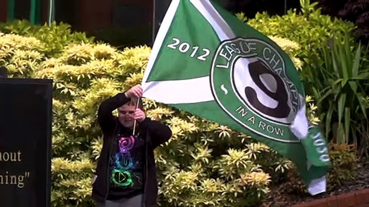 Celtic Fans attend Celtic Park (No Music)