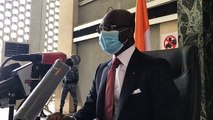 Conférence de presse du Procureur de la République Adou Richard relative aux actions judiciaires contre l'ex-PAN, Guillaume SORO