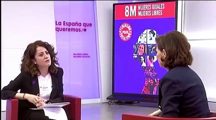 Carmen Calvo animando a acudir a las manifestaciones feministas: "Le va la vida en ello"
