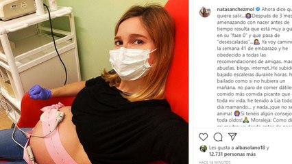 Natalia Sánchez dice que su bebé "pasa de desescalada"