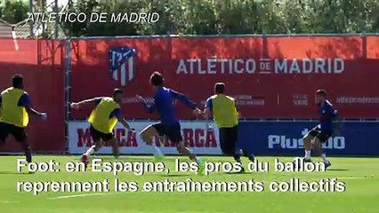 Foot/Espagne: reprise de l'entraînement collectif
