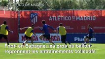 Foot/Espagne: reprise de l'entraînement collectif
