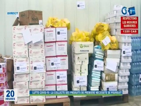RTG / Lutte contre le covid 19 - La collecte des produits de première nécessité se poursuit