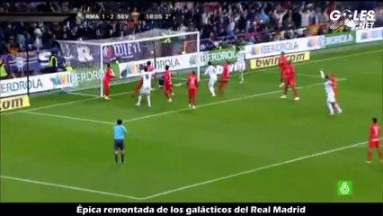 Épica remontada de los galácticos del Real Madrid