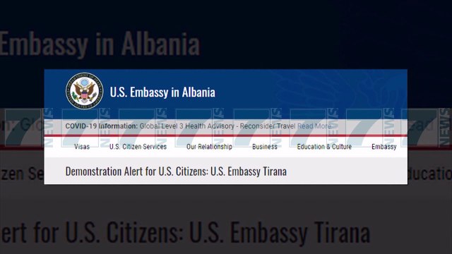 AMBASADA E SHBA THIRRJE SHTETASVE AMERIKANE, SHMANGNI PROTESTEN - News, Lajme - Kanali 7