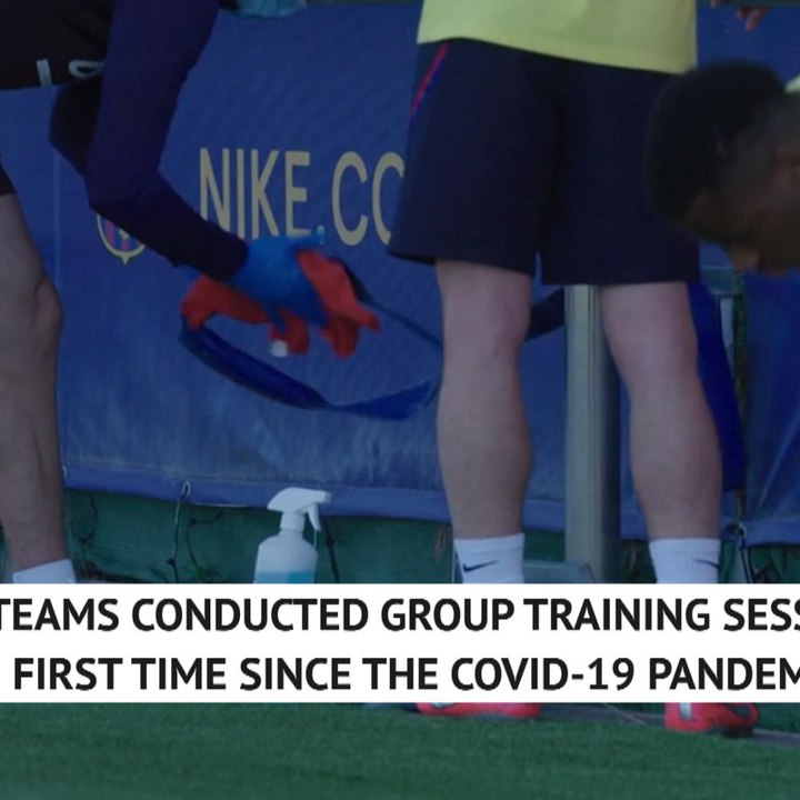 La Liga teams return to group training