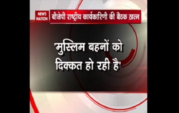 Breaking: BJP national executive meet concludes, PM Modi raises the issue of triple talaq