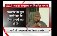 Farooq Abdullah hits out at PM Modi, says Kashmiri stone-pelters giving their lives so that destiny of India is decided