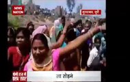 Women in Muradabad, UP protest outside liquor shops