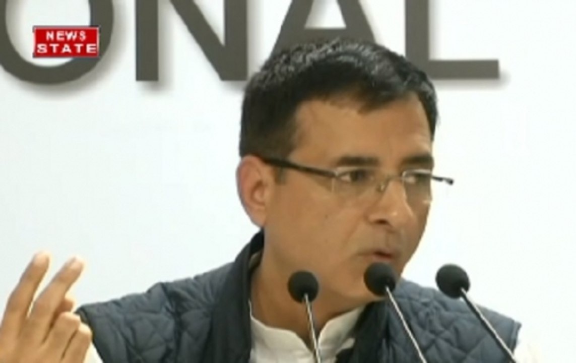 Congress spokesperson Randeep Surjewala addressed a press conference after gujrat  assembly election results