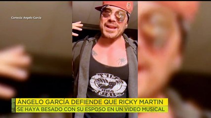 ¡Ángelo García defiende que Ricky Martin se haya besado con su esposo en un video! | Ventaneando