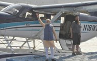 Gujarat: PM Narendra Modi takes seaplane from Sabarmati, offers prayers at Ambaji Temple