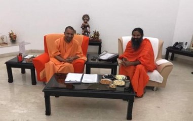 Baba Ramdev meets Uttar Pradesh CM Adityanath, discuss to make investment in food park