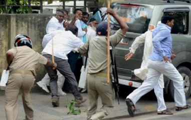 UP Civic Polls Results 2017: Police lathicharged to remove crowd in Muzaffarnagar