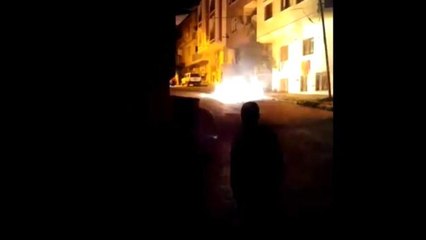 Yanan elektrik teli tehlike saçtı