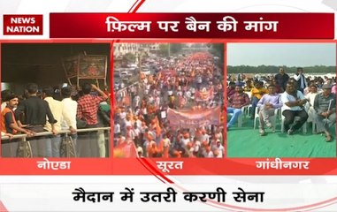 Padmavati: Protests held against Deepika Padukone starrer in Surat, Noida & Gandhinagar