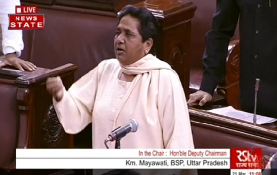 Mayawati dares BJP to hold polls using ballot papers