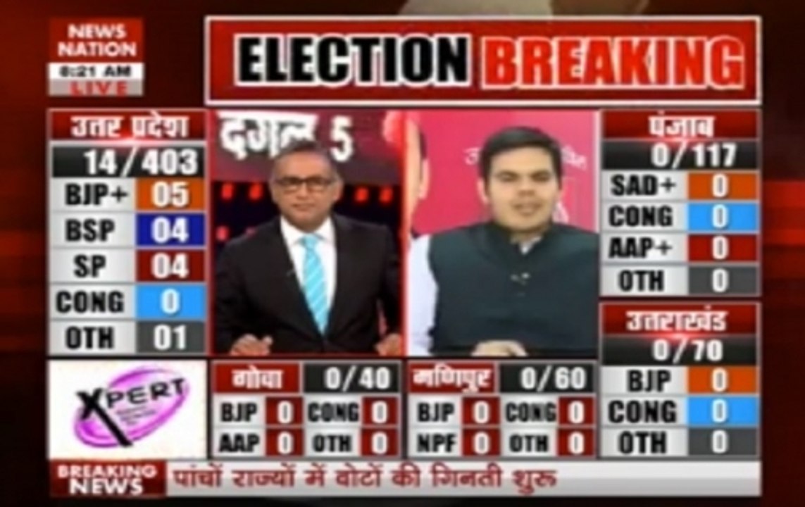 Initial trends give BJP massive lead in UP and Uttrakhand