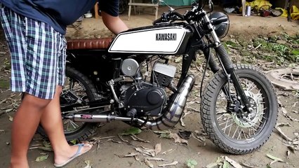 Kawasaki HD3 2stroke Scrambler Build Part 10