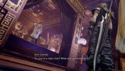 FINAL FANTASY 7 REMAKE HARD MODE (JP) PART 28 - DON CORNEO CUTSCENE & BOSS #7 ABZU (1ST)