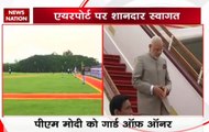 Prime Minister Narendra Modi inspects guard of honour during Myanmar visit