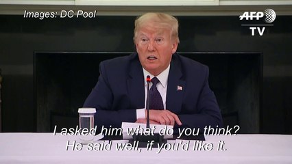 Trump reveals he is taking hydroxychloroquine