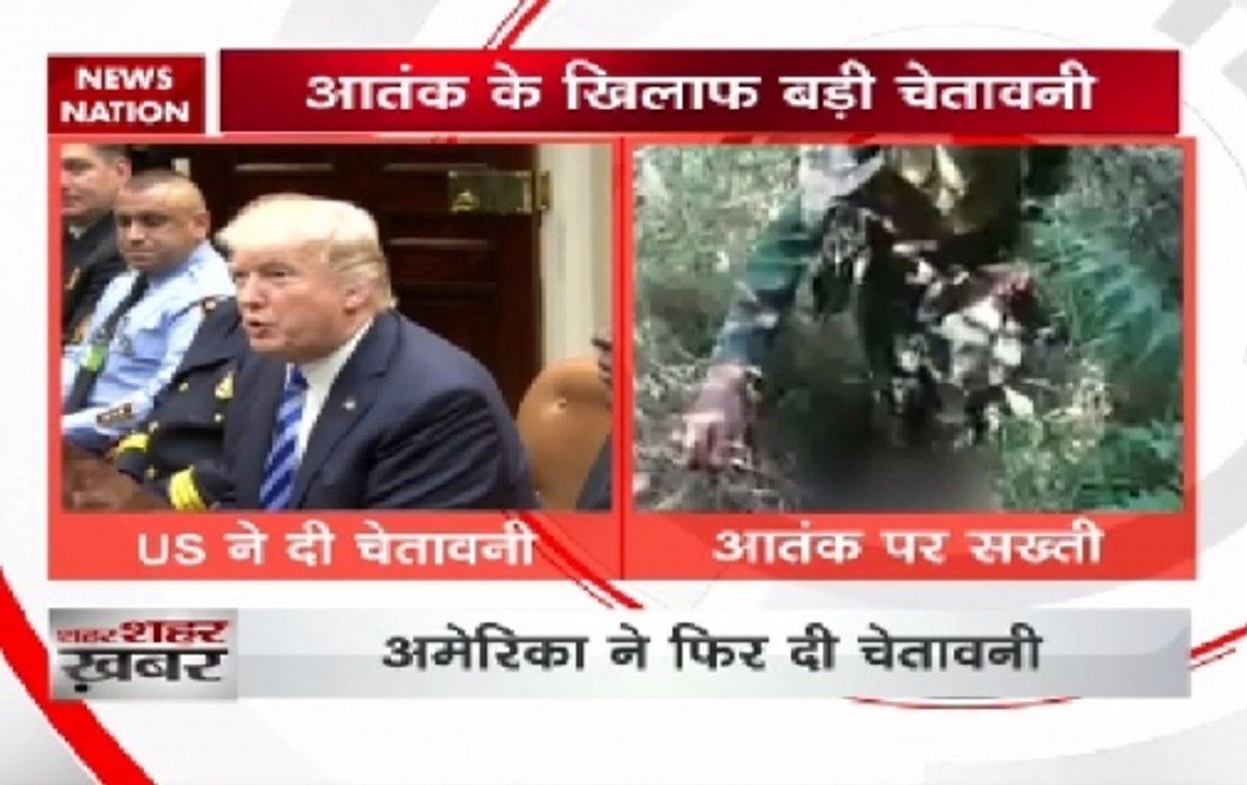 US President Donald Trump warns Pakistan over terrorism