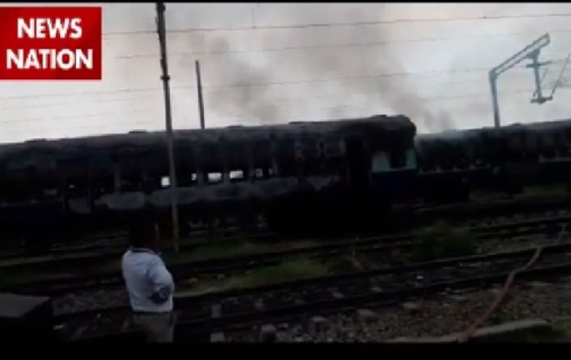 Ram Rahim Singh verdict: Train set on fire in Delhi's Anand Vihar railway station