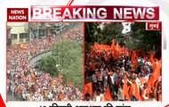 Lakhs of Maratha community members on Wednesday started reaching for a rally to press their demand of reservation in jobs and education