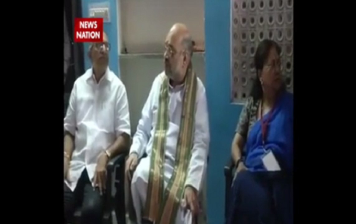 BJP president Amit Shah visits house of a Dalit during his three-day visit in Rajasthan