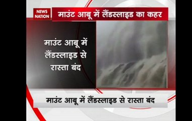 Heavy downpour triggers landslide in Mount Abu