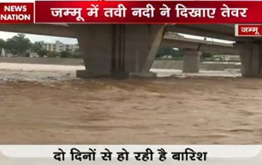 Flash floods in Jammu region, Tawi river flowing over danger mark