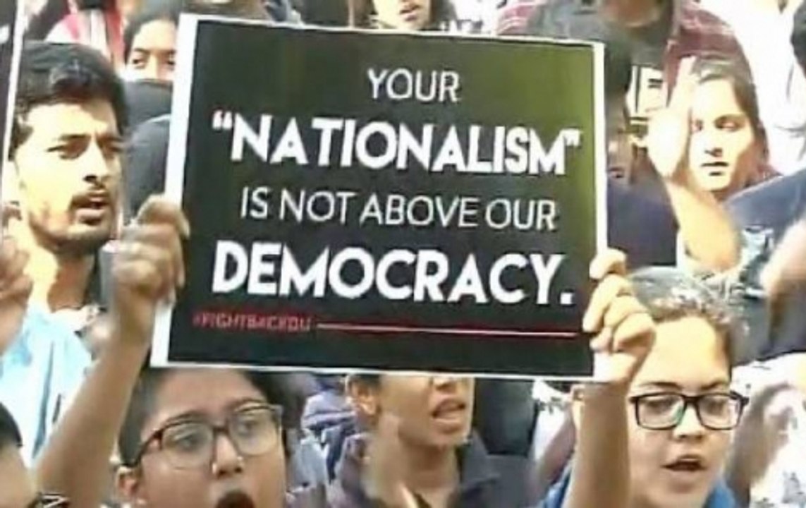 RamjasRow: Students of Miranda House protest against ABVP in Delhi
