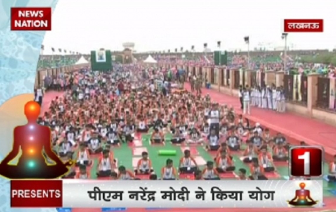International Yoga Day:  PM Modi instructs yoga ‘asanas’ to youths, children