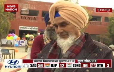 Gurdaspur: Sucha Singh Chhotepur casts his vote in Punjab