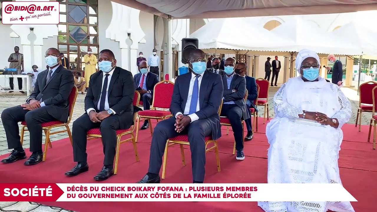 Décès du Cheick Boikary Fofana - Plusieurs membres du gouvernement aux côtés de la famille éplorée