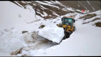 Van'da mayıs ayında karla mücadele çalışması