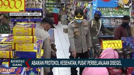 Kerumunan Warga yang Tengah Beli Baju Lebaran, Dibubarkan!