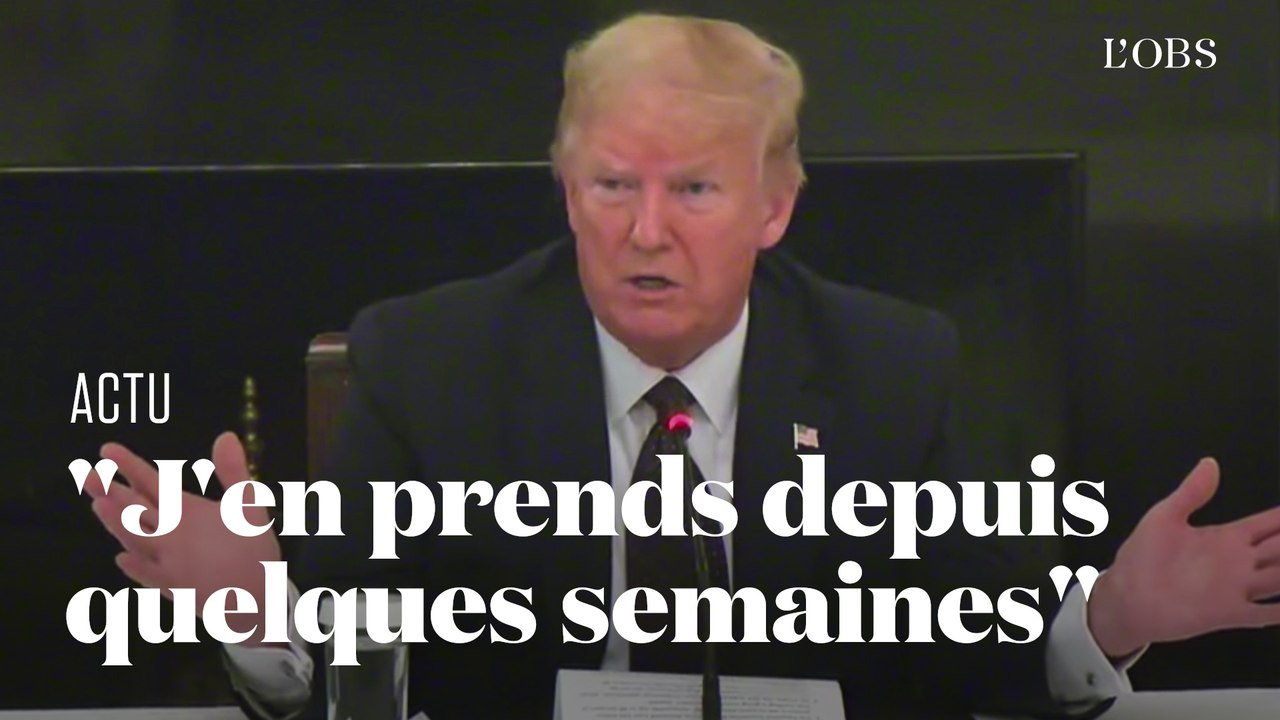 Donald Trump annonce qu'il prend de la chloroquine contre le coronavirus