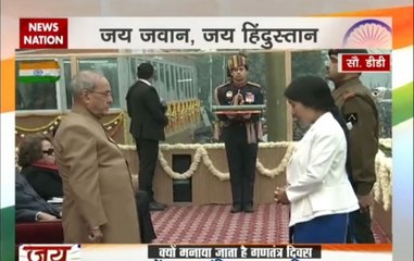 Havildar Hangpan Dada honoured Ashok Chakra posthumously on 68th Republic Day
