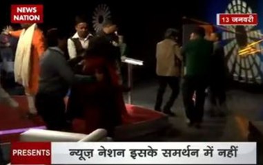 Nation View: Om Swami returns to answer why he created brawl earlier at News Nation