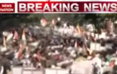Congress protesting at RBI offices against anti-demonetisation move