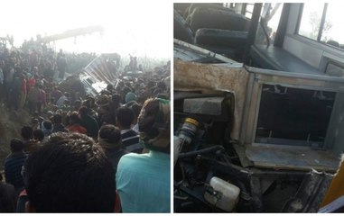 15 children dead, 30 injured as school bus rams into truck in Etah