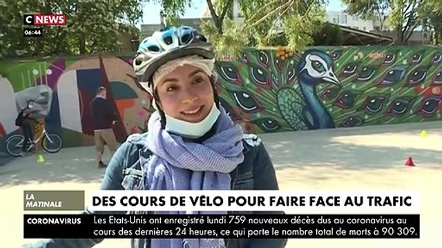 Coronavirus - De nombreuses personnes s’inscrivent à des cours de vélo pour faire face au trafic parisien et se déplacer en toute sécurité - VIDEO