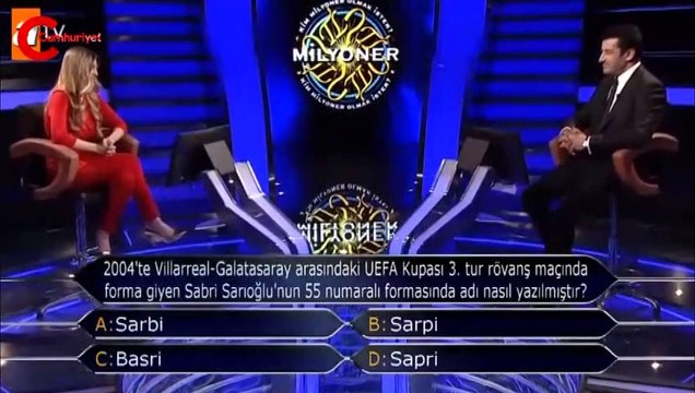 Kim Milyoner Olmak İster'e damga vuran Sabri Sarıoğlu sorusu