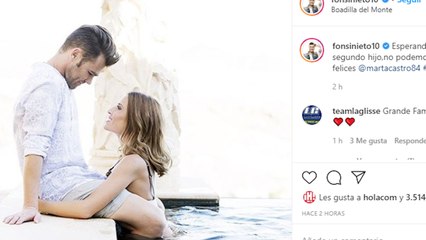 Fonsi Nieto y Marta Castro desvelan el nombre y sexo de su bebé