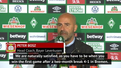 Contrasting emotions for Bremen and Leverkusen bosses after 4-1 scoreline