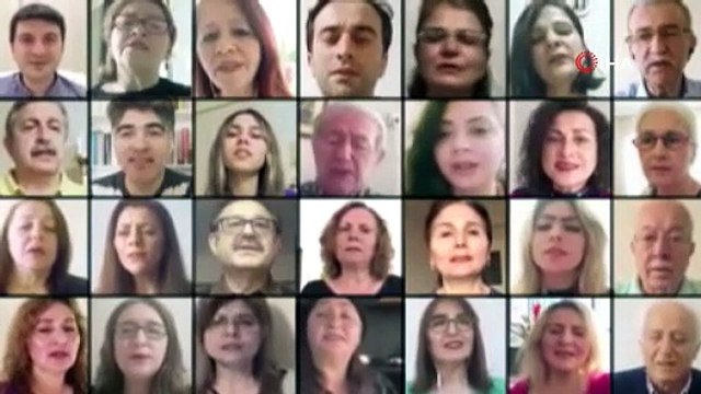 Türk Sanat Müziği korosu çalışmalarını telekonferansla sürdürüyor