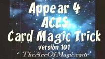 Card Magic Trick 4 ACES